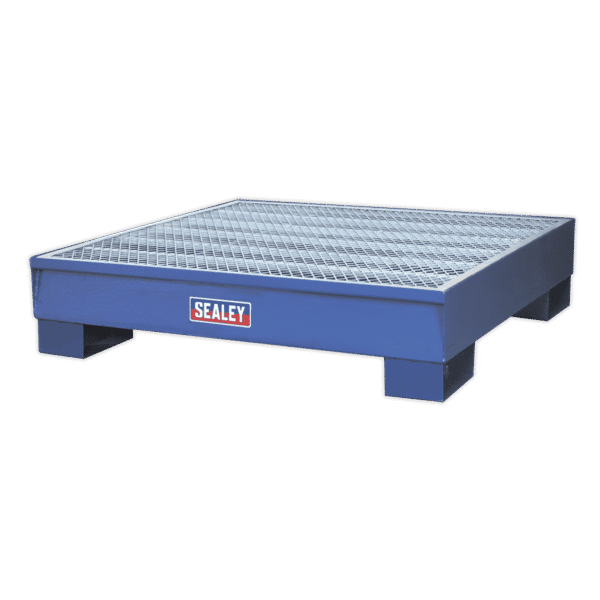 Steel Barrel Bund/Spill Pallet 1200 x 1200 x 275mm