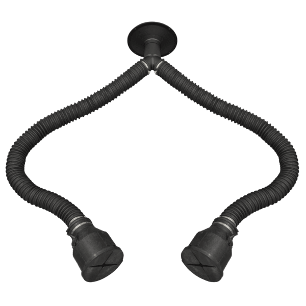 Twin Pipe 1.65m Exhaust Extractor Hose for EFS/93