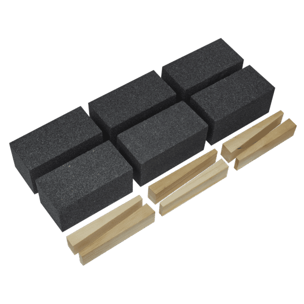 Worksafe® 50 x 50 x 100mm Floor Grinding Block 24Grit - Pack of 6