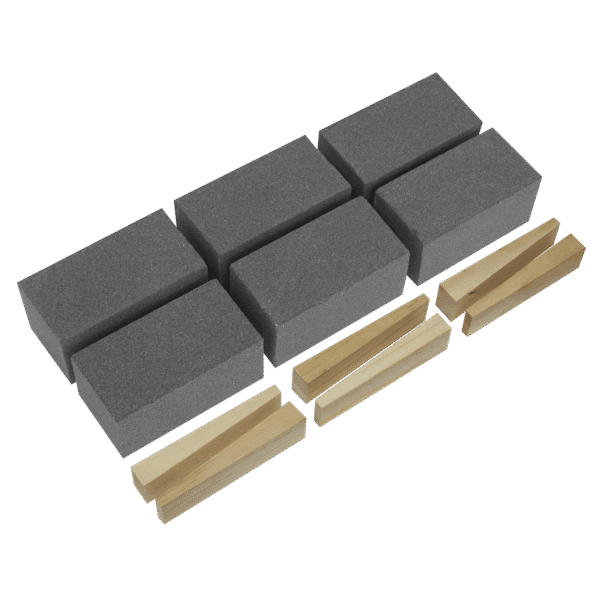 Worksafe® 50 x 50 x 100mm Floor Grinding Block 60Grit - Pack of 6