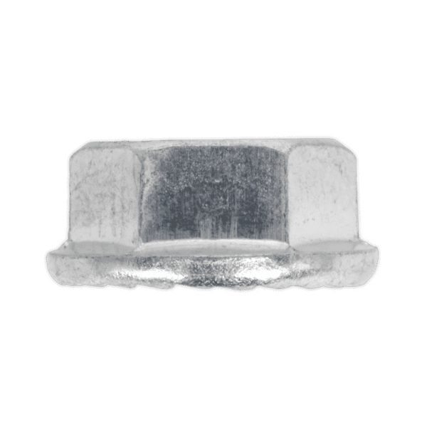 Zinc Plated Serrated Flange Nut M10 - Pack of 100