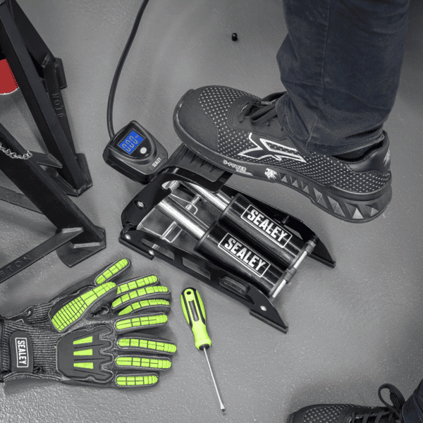Twin Barrel Digital Foot Pump