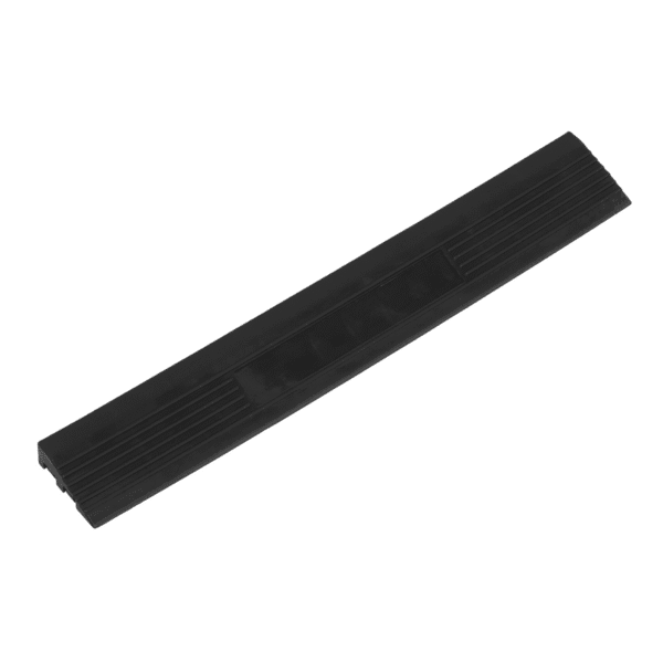Polypropylene Floor Tile Edge 400 x 60mm, Black Male - Pack of 6