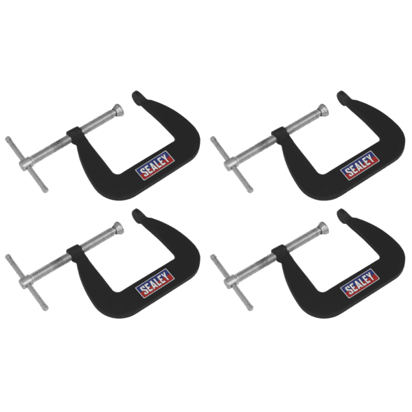 Junior C-Clamp Set 64 x 64mm 4pc