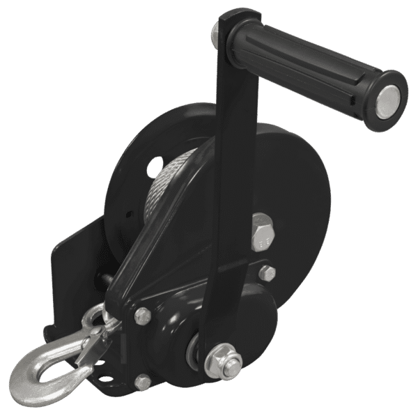 Geared Hand Winch with Brake & Cable 540kg Capacity