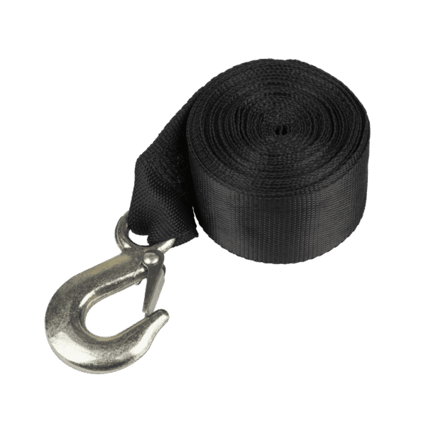 Trailer Winch Strap with Forged Hook 50mm x 10m 1350kg Breaking Strength