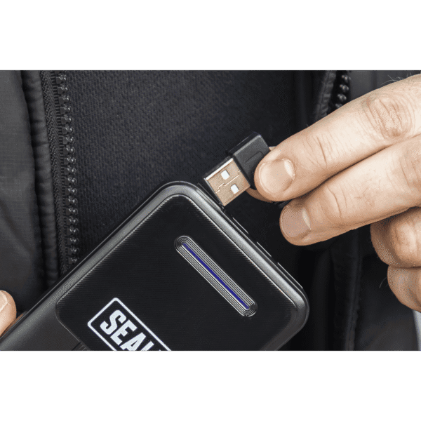 5V Heated Rain Jacket with Power Bank 20Ah - Large