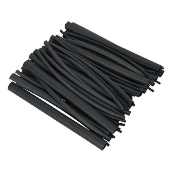 Adhesive Lined Heat Shrink Tubing Assortment 200mm 72pc - Black