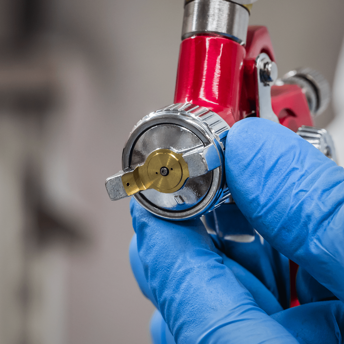 Workshop Series HVLP Gravity Feed Touch-Up Spray Gun 0.8mm Set-Up - Image 5