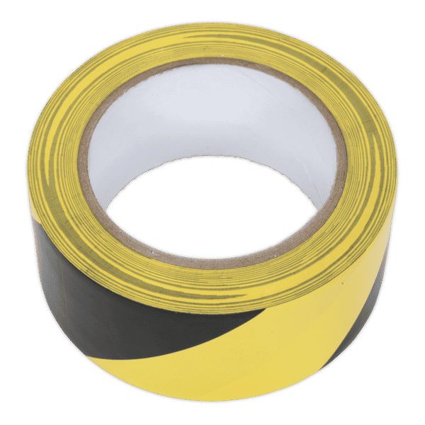 Hazard Warning Tape 50mm x 33m - Black/Yellow