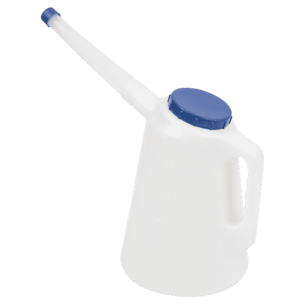 Oil Container with Blue Lid & Flexible Spout 3L
