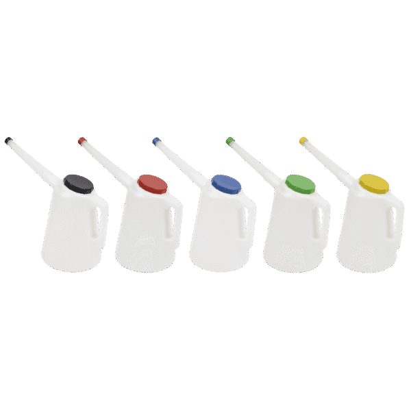 Oil Containers with Lid & Flexible Spout 3L - Set of 5