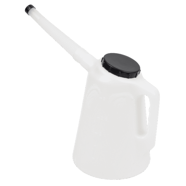 Oil Container with Black Lid & Flexible Spout 3L