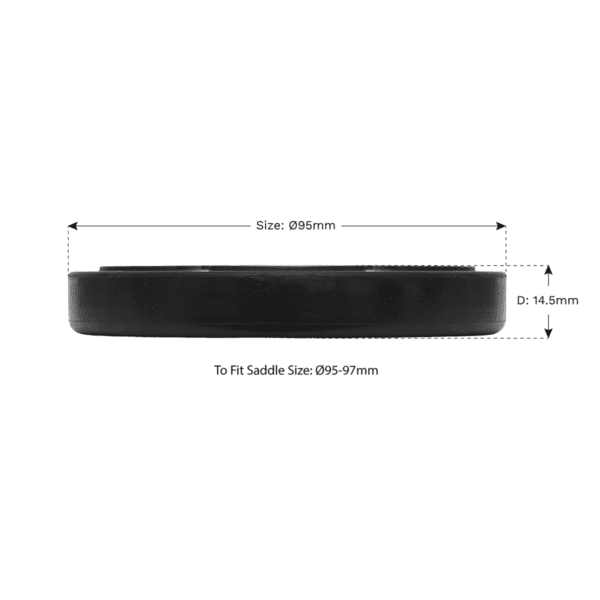 Safety Rubber Jack Pad 95mm - Type B