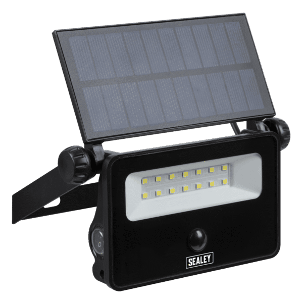 Extra-Slim Solar Floodlight with Wall Bracket 16W SMD LED
