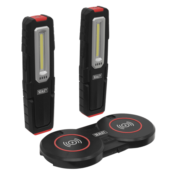 Inspection Light (x2) with Double Wireless Charging Base 5W COB & 1W SMD LED