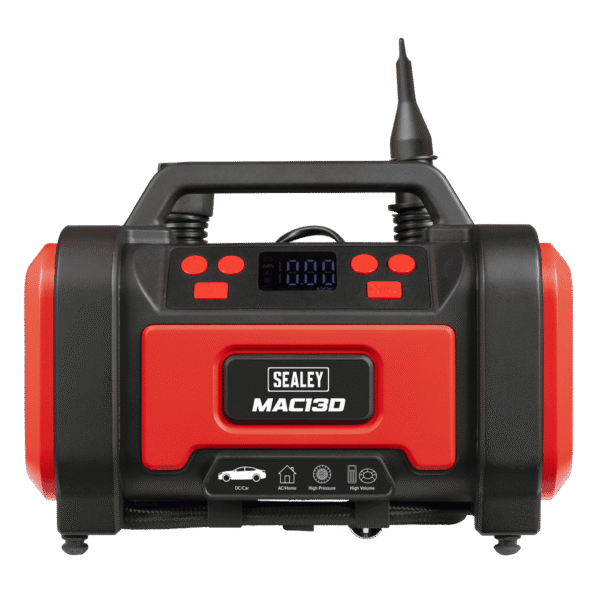 Tyre Inflator & High-Volume Air Pump 12V/230V AC