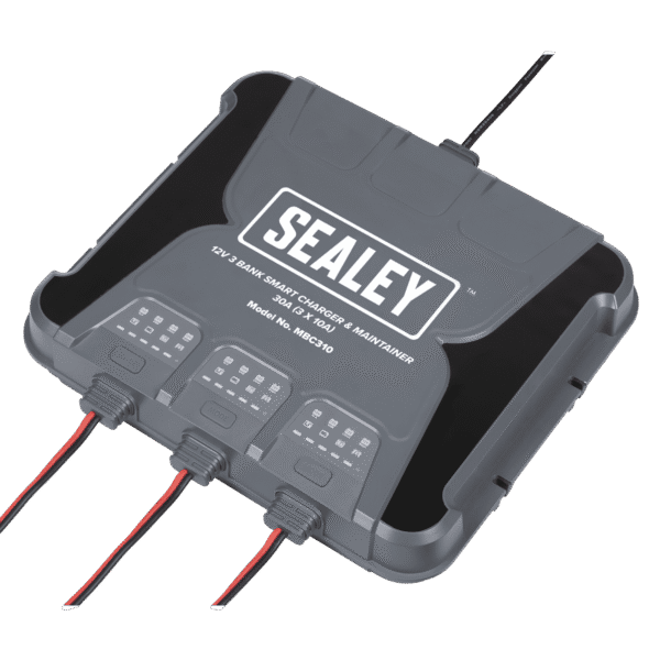 3 Bank 12V Smart Charger & Maintainer 30A (3 x 10A)