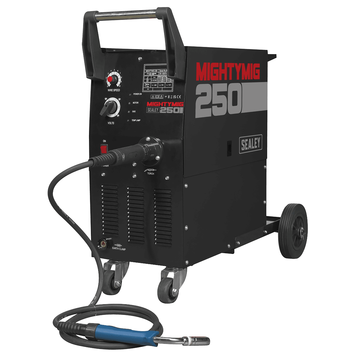 Professional Gas/Gasless MIG Welder with Euro Torch 250A