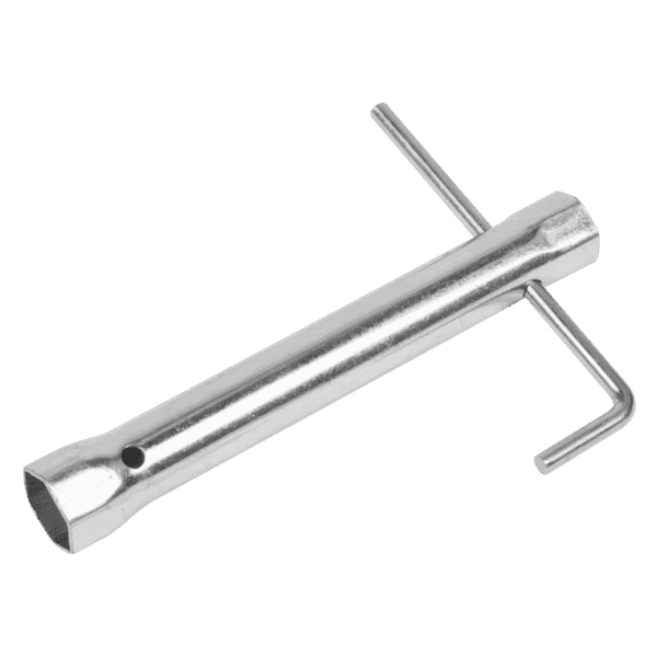 Long Reach Double End Spark Plug Box Spanner with L-Bar 18/21mm
