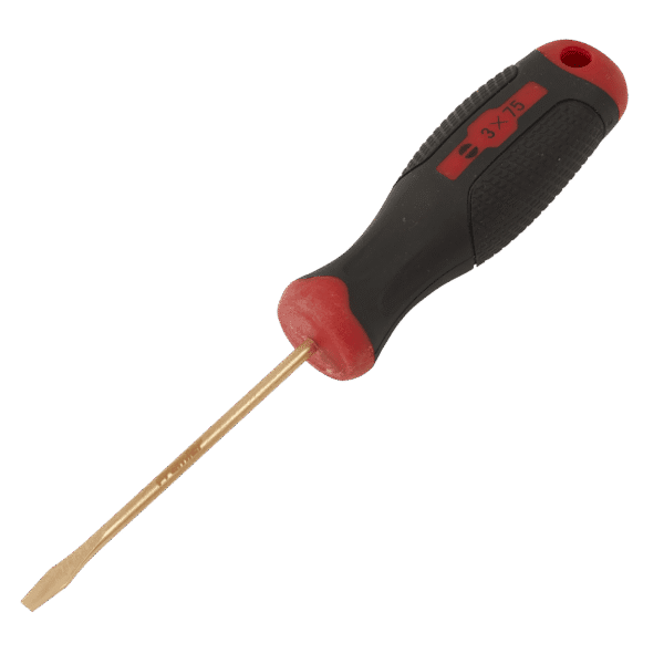 Screwdriver Slotted 3 x 75mm - Non-Sparking