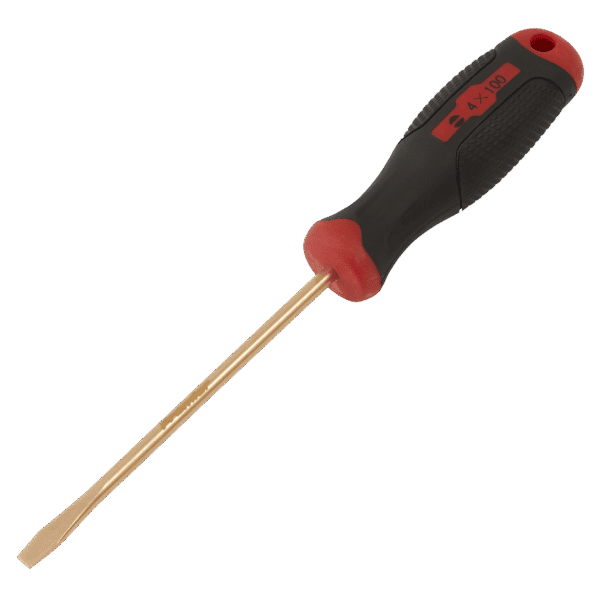 Screwdriver Slotted 4 x 100mm - Non-Sparking