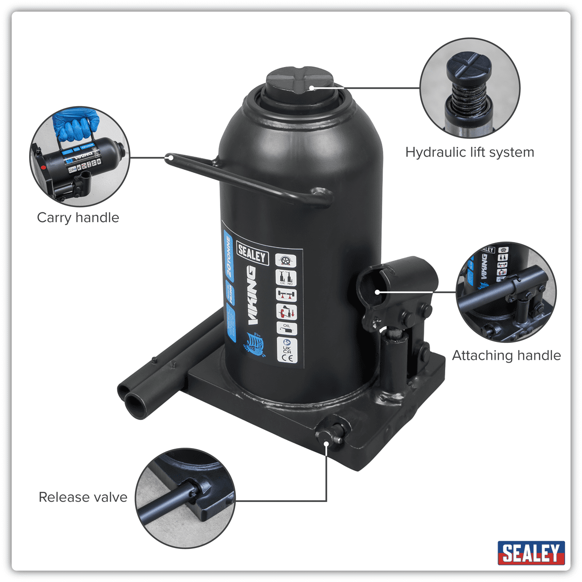 Viking Bottle Jack 20 Tonne - Image 13