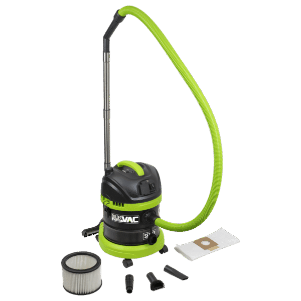 BuilderVac® 15L M Class Vacuum Cleaner Wet & Dry with Stainless Steel Drum 1400W/230V