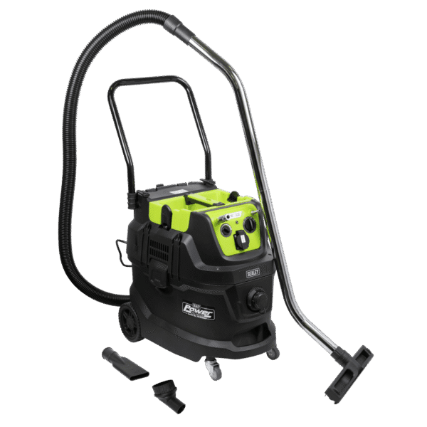 M Class Dust-Free Industrial Wet & Dry Vacuum Cleaner 40L with Autostart for Air/Electric Power Tools 1600W/230V