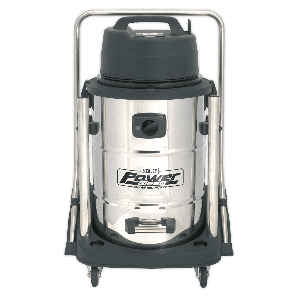 Industrial Vacuum Cleaner Wet & Dry Stainless Steel Drum with Swivel Emptying 77L 2400W - Image 7