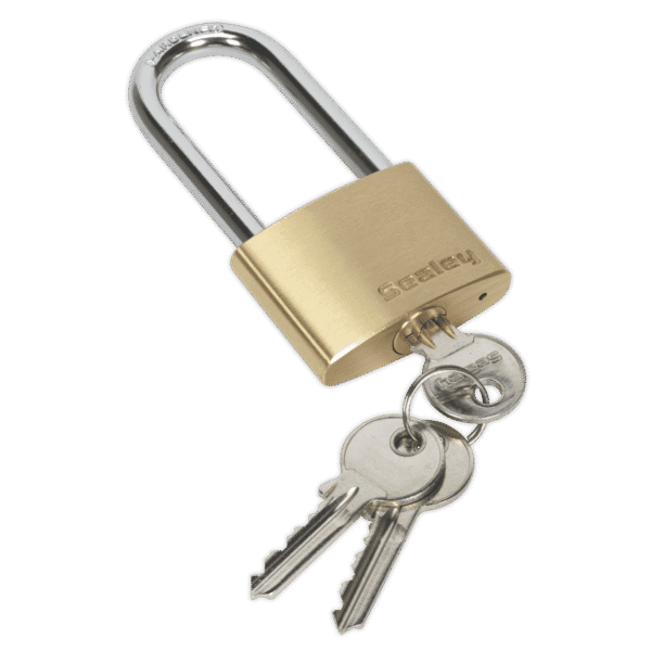 Brass Body Padlock Long Shackle 50mm