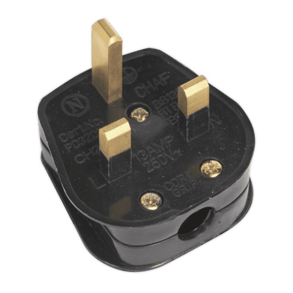 13A Rewirable Plug - Black