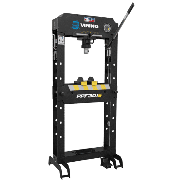 Viking Floor Type Air/Hydraulic Press with Sliding Ram and Foot Pedal 30 Tonne