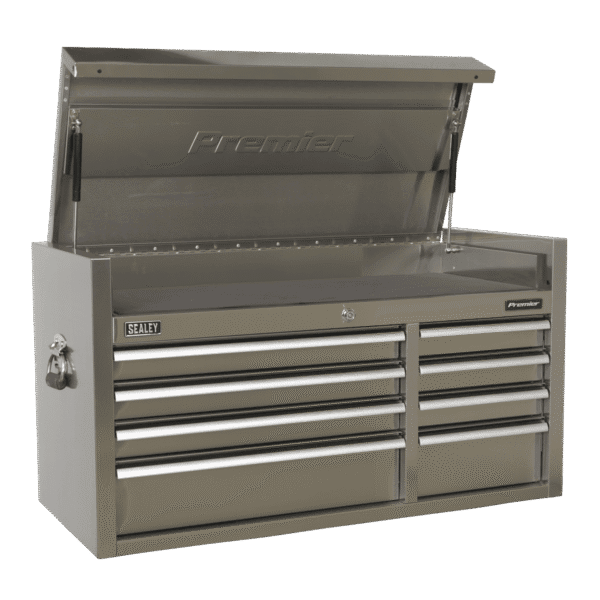 Premier™ Heavy-Duty Extra-Wide Topchest 8 Drawer 1055mm - Stainless Steel