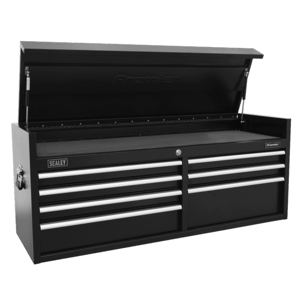 Premier™ Heavy-Duty Extra-Wide Topchest 7 Drawer 1415mm - Black