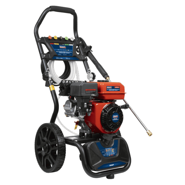 Pressure Washer 198bar 513L/hr Self-Priming 5.8hp Petrol