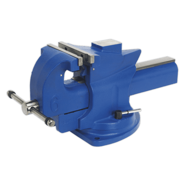 Quick Action Cast Iron Vice with Swivel Base 150mm