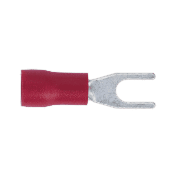 Easy-Entry Fork Terminal 3.7mm (4BA), Red - Pack of 100