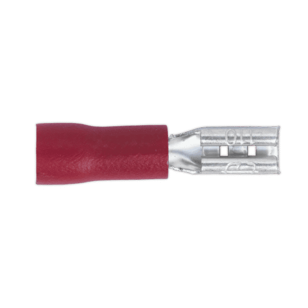 Push-On Female Terminal 2.8mm, Red - Pack of 100