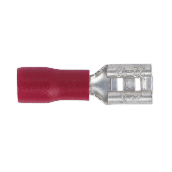 Push-On Female Terminal 4.8mm, Red - Pack of 100