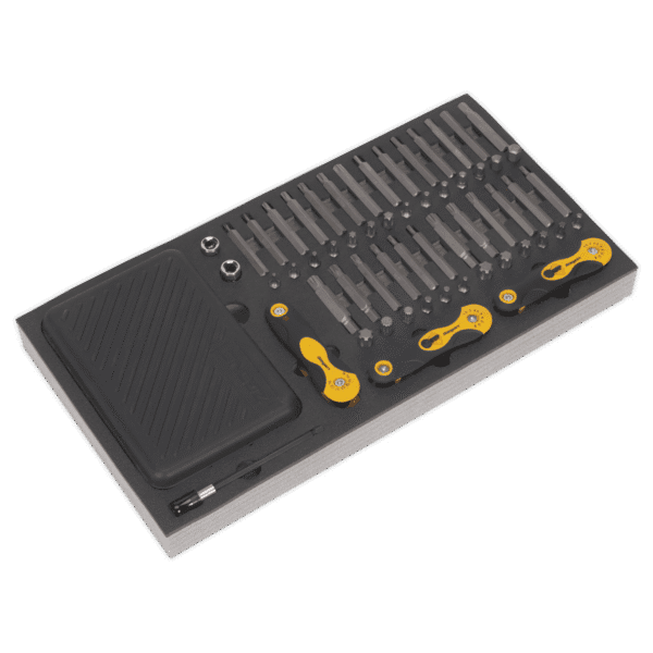 Siegen Specialised Bit Set & Folding Hex Keys with Tool Tray 192pc