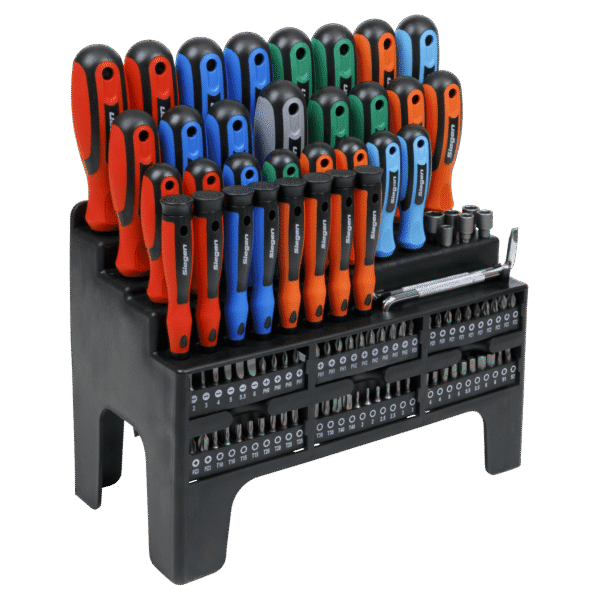 Siegen Screwdriver, Bit & Nut Driver Set 100pc