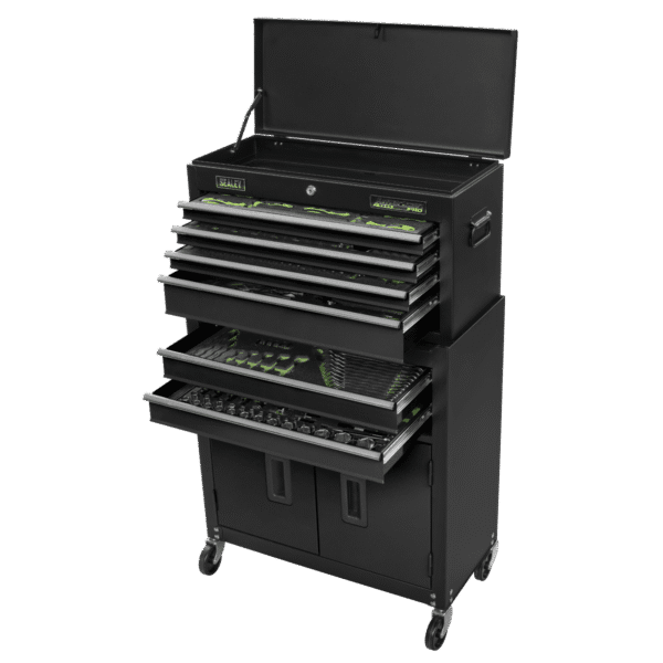 Topchest & Rollcab Combination 6 Drawer with 247pc Tool Kit