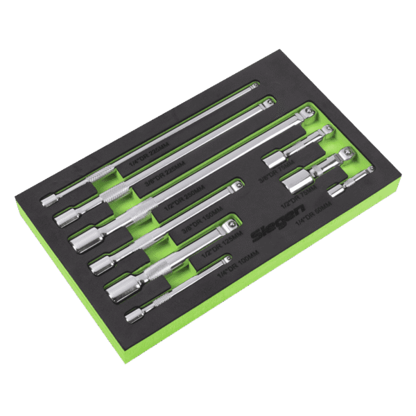 Extension Bar Set 1/4", 3/8" & 1/2"Sq Drive 9pc