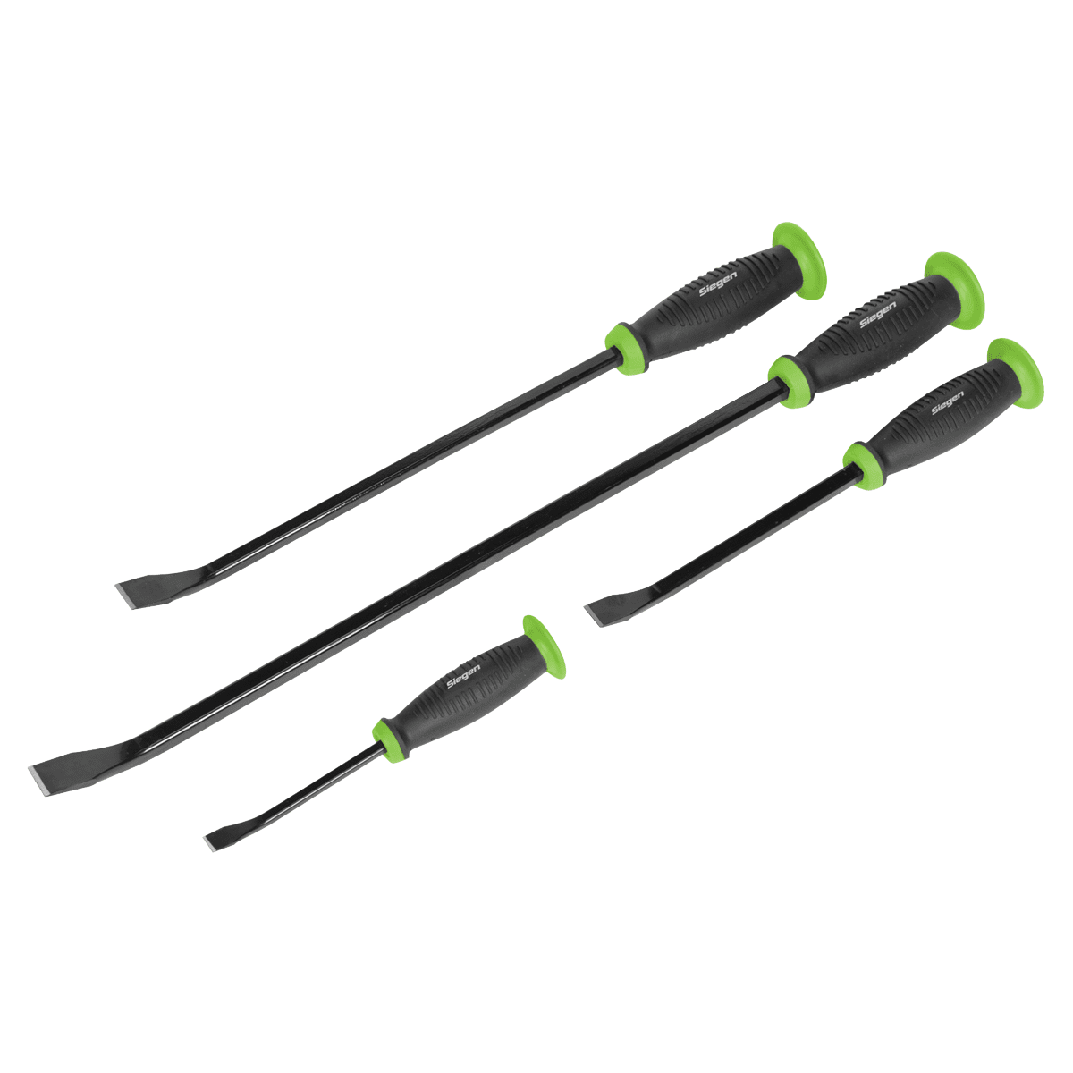 Siegen Pry Bar Set with Hammer Cap 4pc