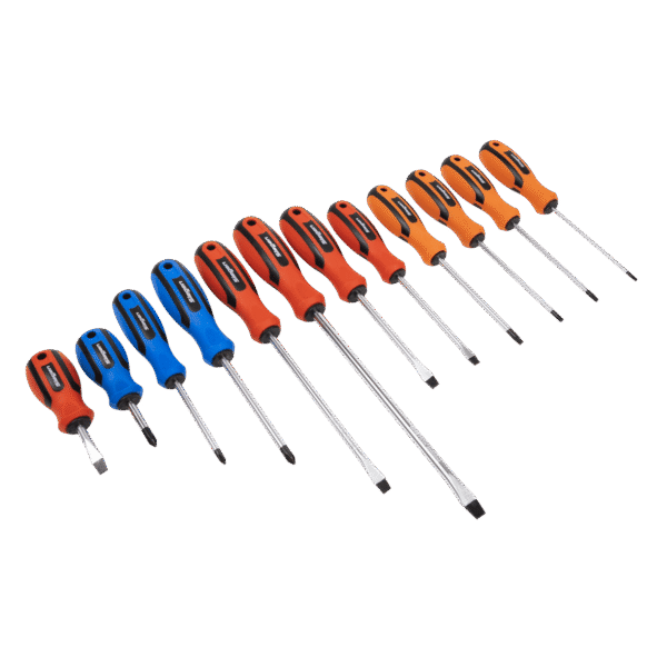 Siegen Soft Grip Screwdriver Set 12pc