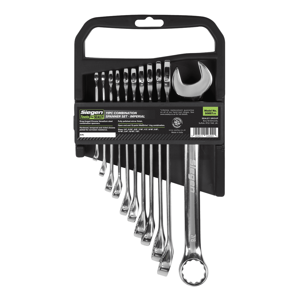 Siegen Imperial Combination Spanner Set 11pc - Image 3