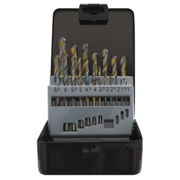 Siegen HSS Edge Ground Drill Bit Set 19pc - DIN 338