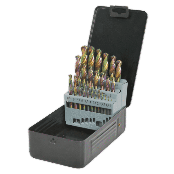 Siegen HSS Edge Ground Drill Bit Set 25pc - DIN 338