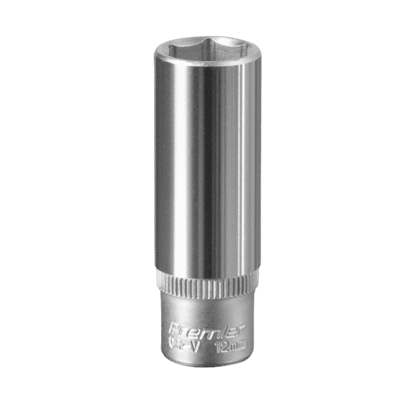 Premier Deep Socket 1/4"Sq Drive 12mm